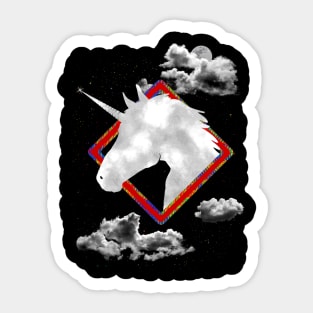 Unicorn Crossing Sticker